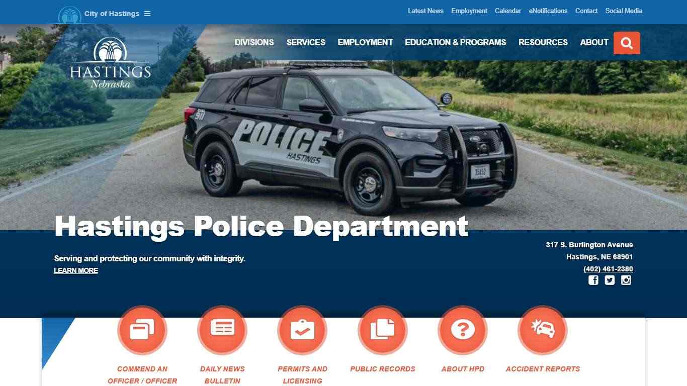 Hastings Police Department - City of Hastings, NE